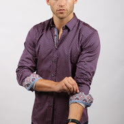 Digital pattern Button Down Shirt Long Sleeve Button Down EightX   