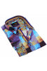 Multicolor Print Button Down Shirt W/ Trim Long Sleeve Button Down EightX   
