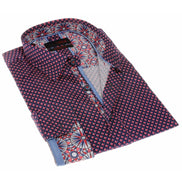 Digital pattern Button Down Shirt Long Sleeve Button Down EightX   