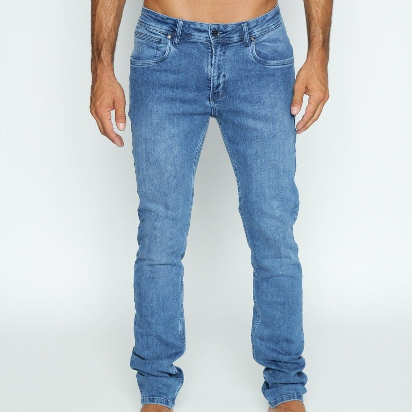 Slim Fit Stretch Light Denim Jeans #EIG-35 Jeans EightX   