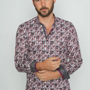 Skull And Rose Button Down Shirt Long Sleeve Button Down EightX   