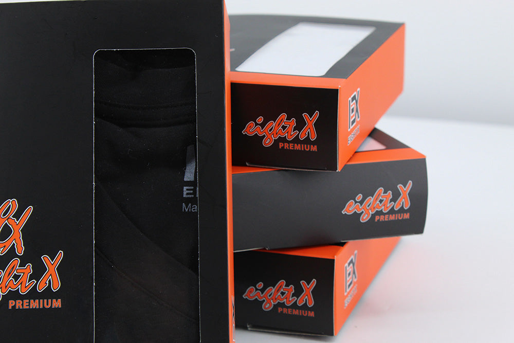 Black Crew Neck T-Shirt Essentials Eight-X   