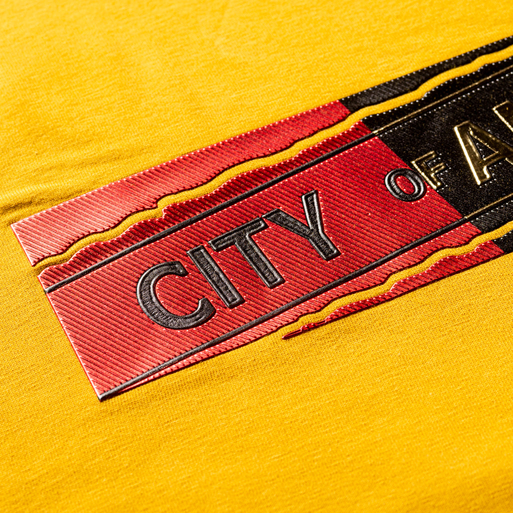 City of Angels 8X Street T-Shirt - Golden Mustard Yellow Graphic T-Shirts Eight-X   