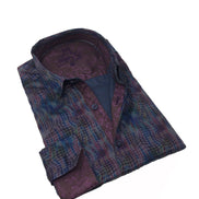 Multi Color Wave Design Button Down Shirt Long Sleeve Button Down EightX   