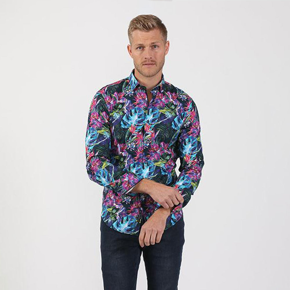 Brace slå op skarp Eight-X | Designer Dress Shirts | Miami Floral Print Shirt