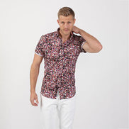 Colorful Sparks Short Sleeve Shirt Short Sleeve Button Down EightX   