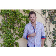 Multi Paisley Button Down Shirt Long Sleeve Button Down EightX   
