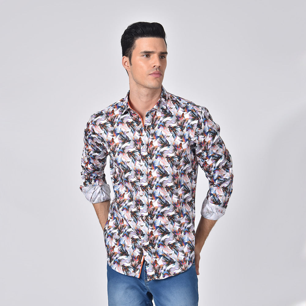 Vibrant Betta Button Down Shirt Multi / 4XL