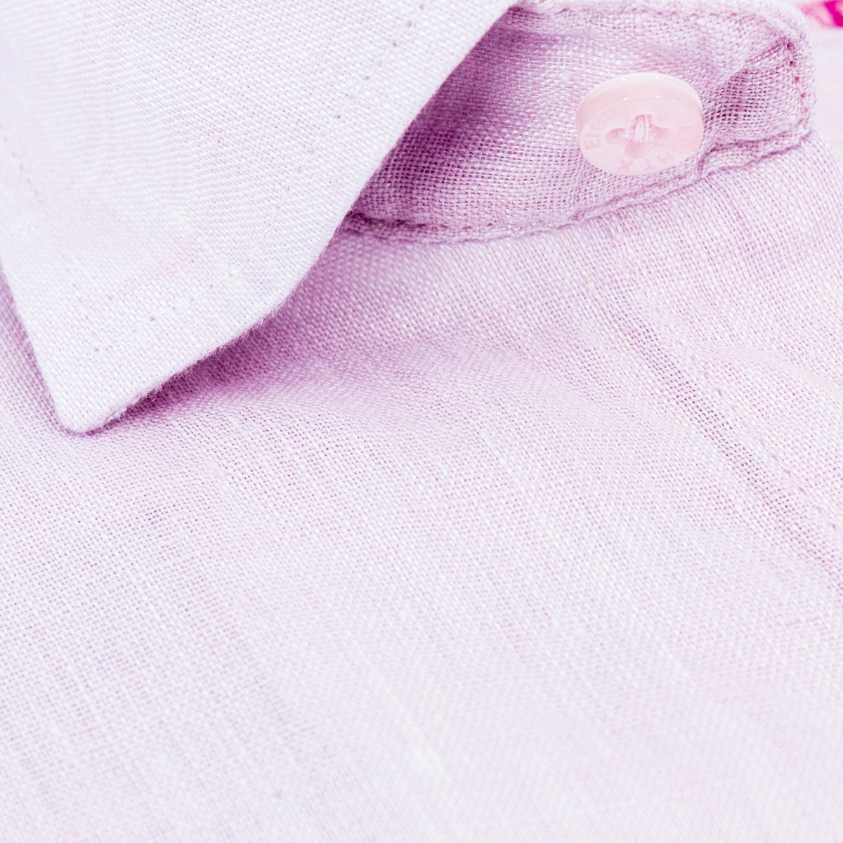 Linen Button Down Shirt - Rosé Shirts Eight-X
