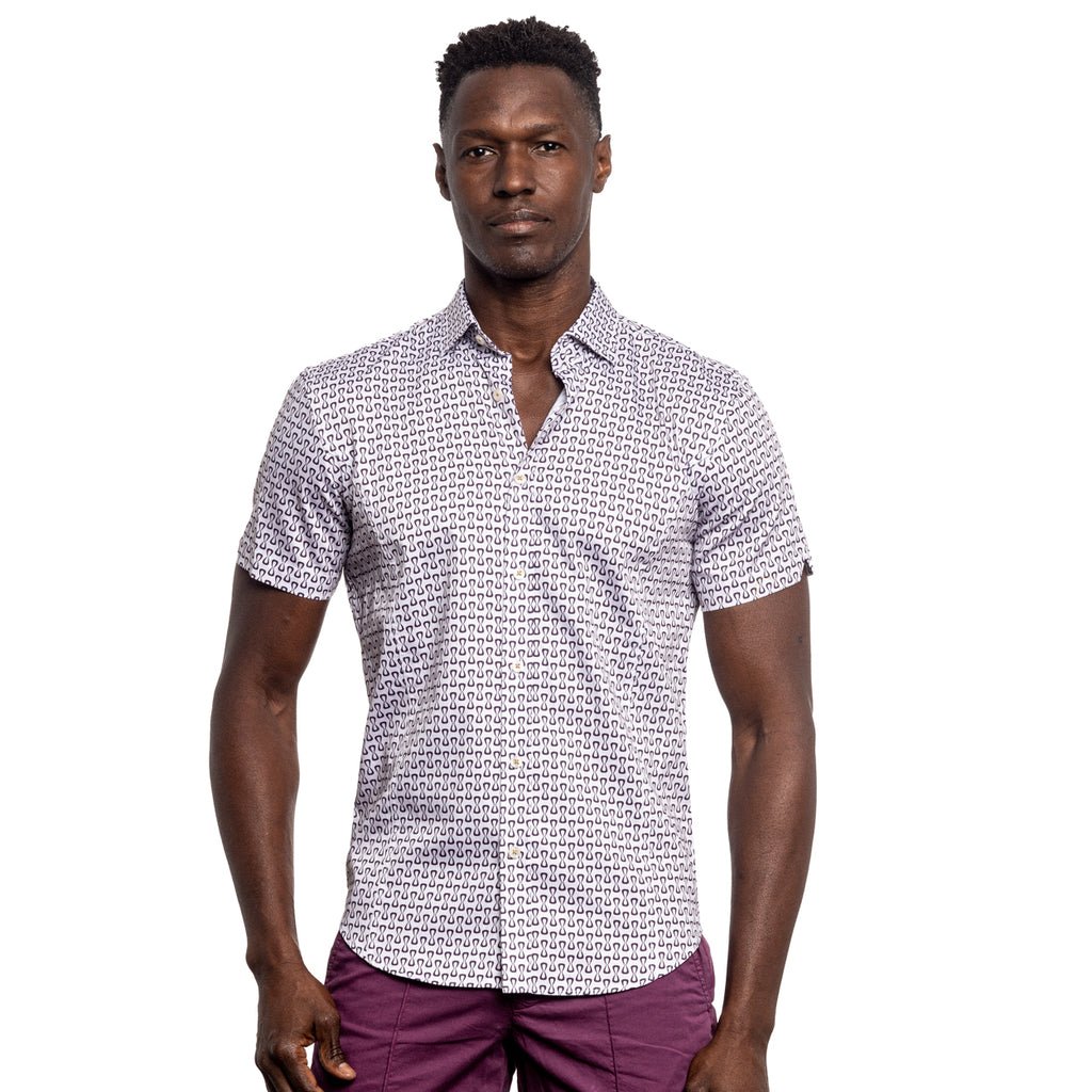 Farfalle Short Sleeve Shirt Short Sleeve Button Down Eight-X   