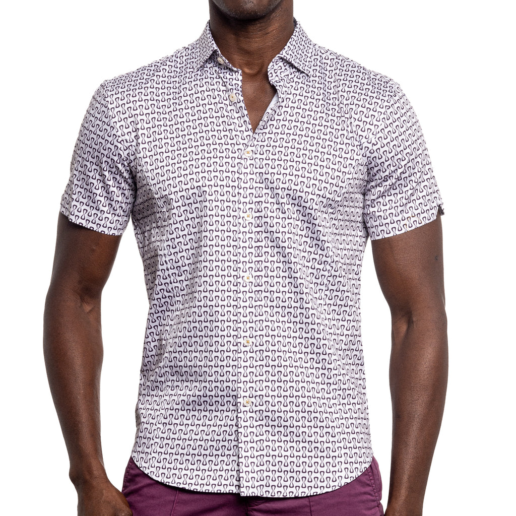 Farfalle Short Sleeve Shirt Short Sleeve Button Down Eight-X   