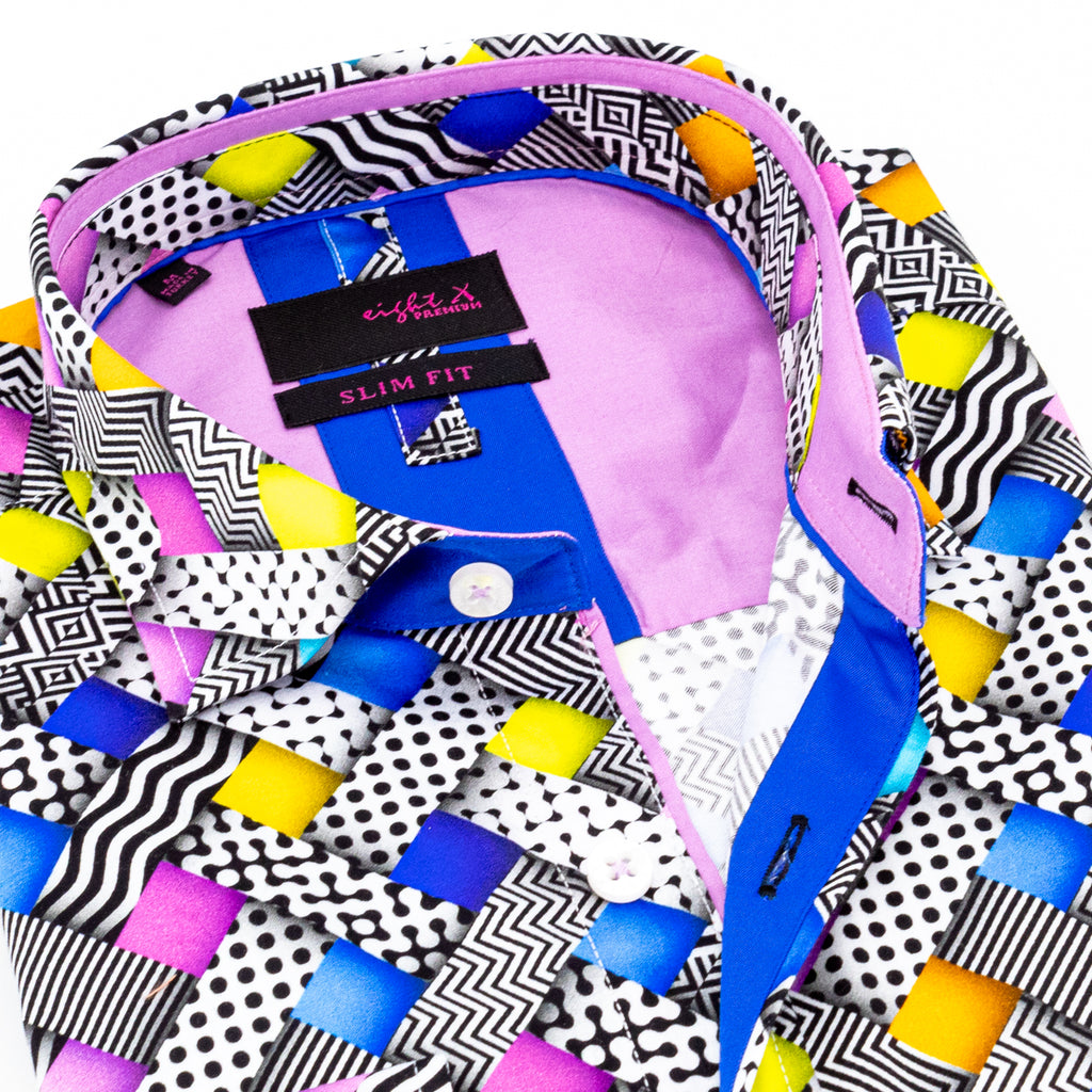 Electric Slide Button Down Shirt Long Sleeve Button Down EightX   