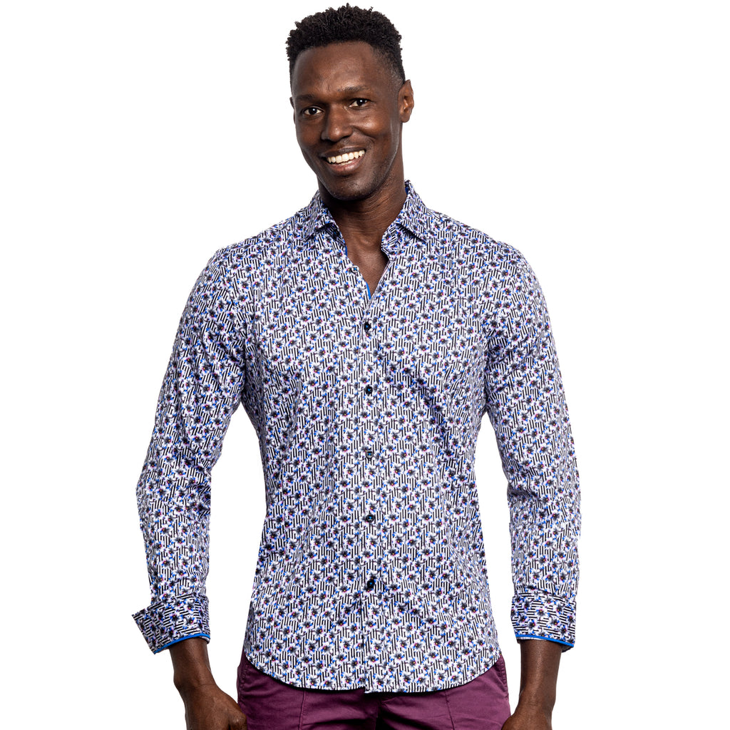 Memphis Medley Button Down Shirt Long Sleeve Button Down EightX   