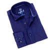 Linen Button Down Shirt - Navy Shirts Eight-X