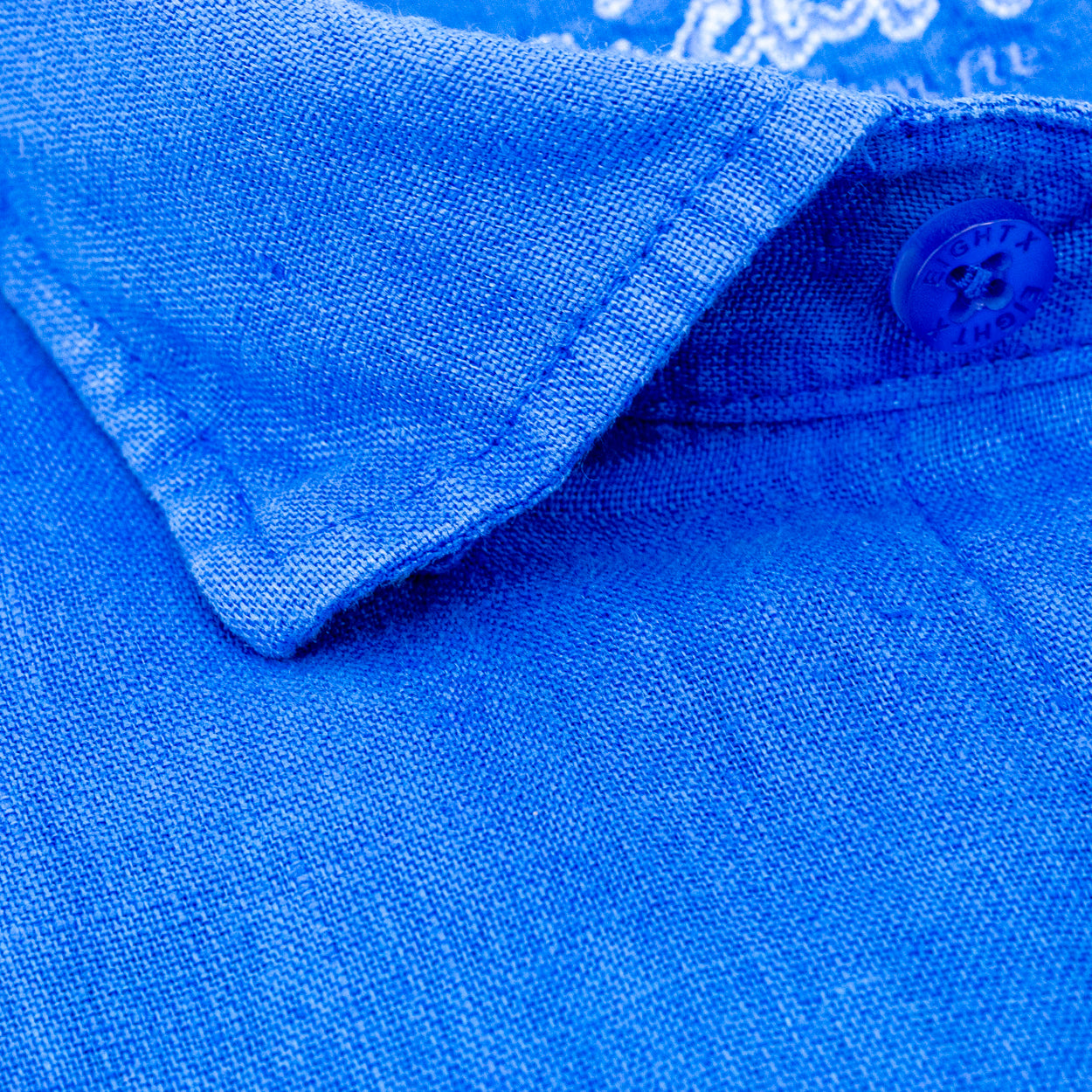 Linen Button Down Shirt - Blue Shirts Eight-X