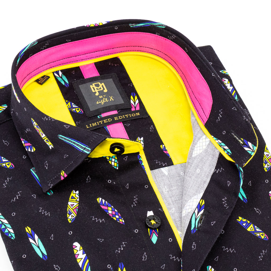 Black Summer PM Edition Button Down Shirt Long Sleeve Button Down Eight-X   