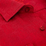 Brush Strokes Jacquard Button Down Shirt Shirts EightX