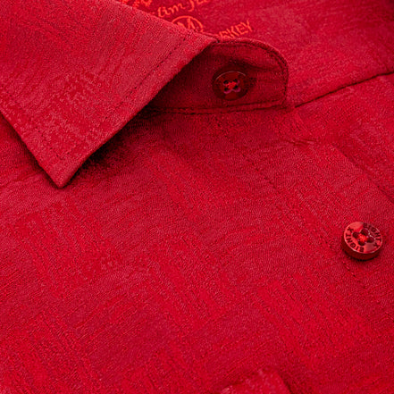 Brush Strokes Jacquard Button Down Shirt Shirts EightX