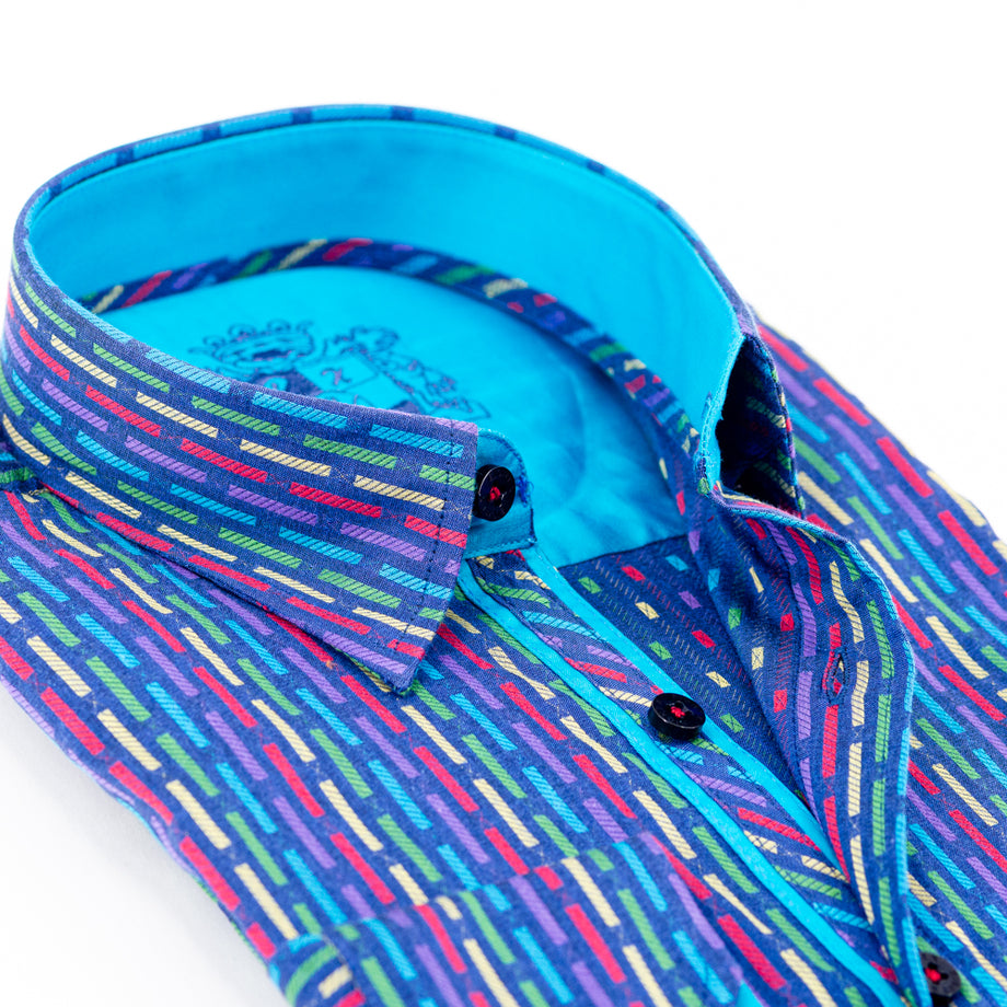 fun patterned dress shirts Masutto Shirt Rio 55