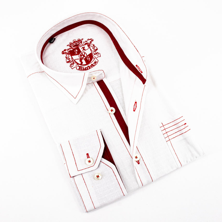 Eight-X | Designer Dress Shirts | Jacquard Shirts With Pocket