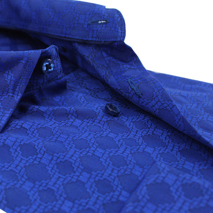 Temple Window Jacquard Button Down Shirt Shirts Eight-X