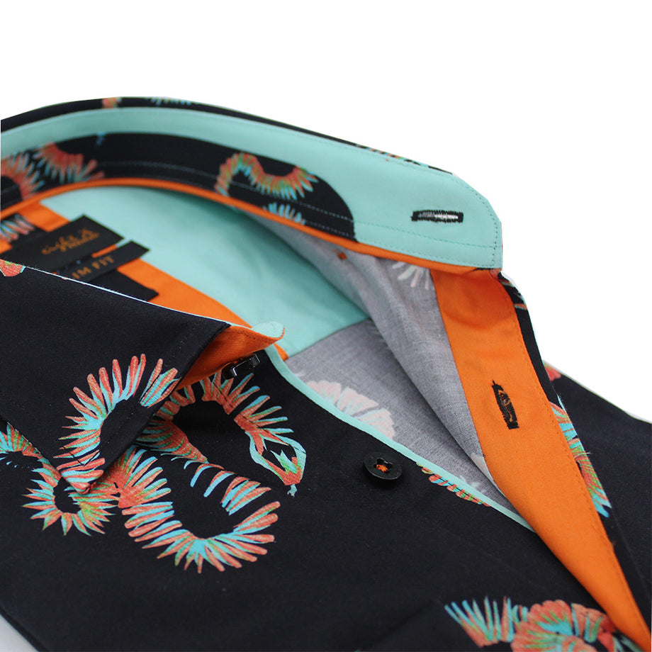 Eight-X | Designer Dress Shirts | Aztec Snake Print Shirt