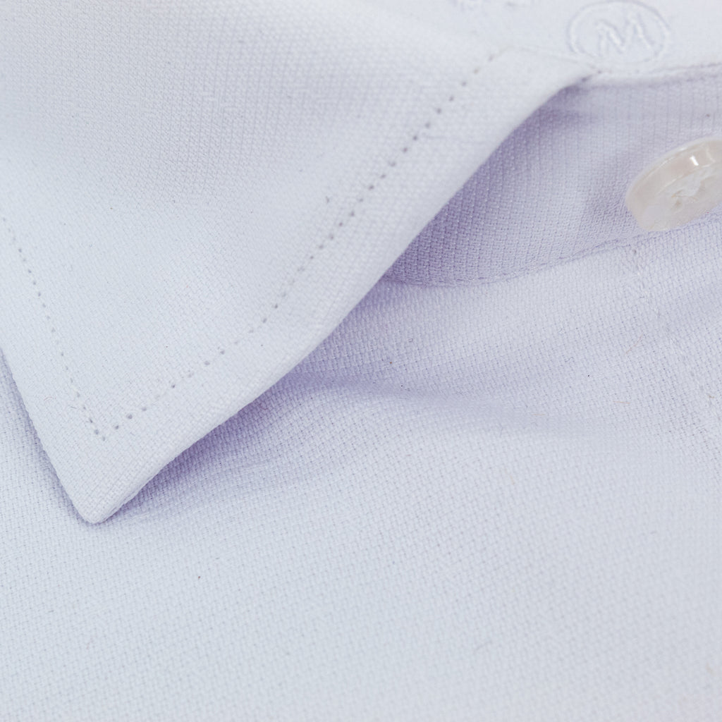 Jacquard Button Down Shirt - White Long Sleeve Button Down EightX   
