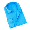 Jacquard Button Down Shirt - Ocean Blue Shirts EightX