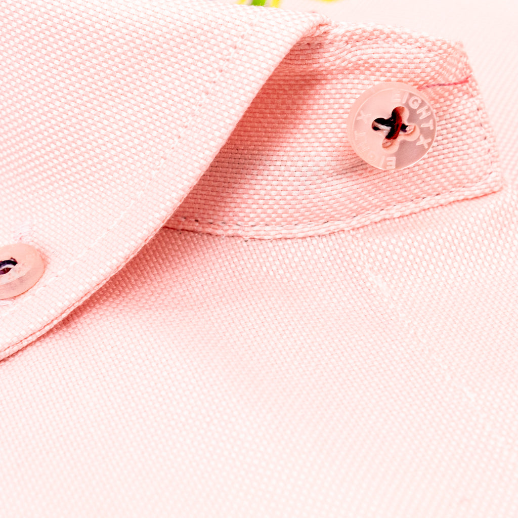 Colores Edition Oxford FROG Shirt - Pink Long Sleeve Button Down EightX   