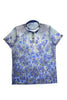 Navy Print Polo Shirt Polos EightX   