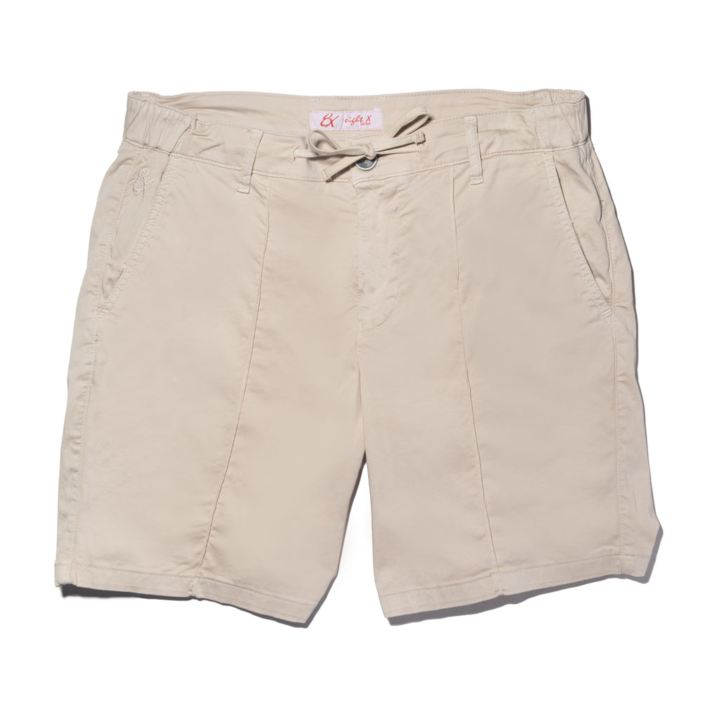 Chino Shorts w/ Drawstring Waist - Staple Beige Chino Shorts Eight-X   