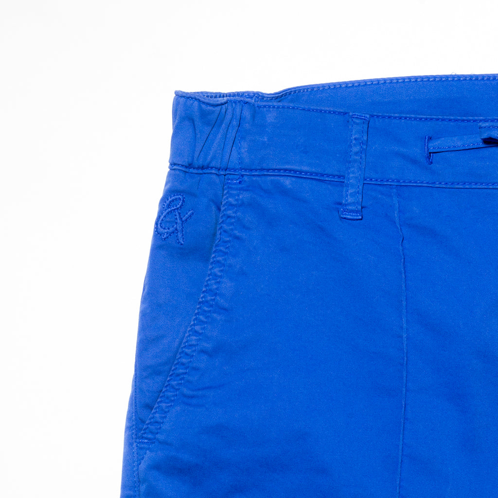 Chino Shorts w/ Drawstring Waist - Blue Chino Shorts Eight-X   
