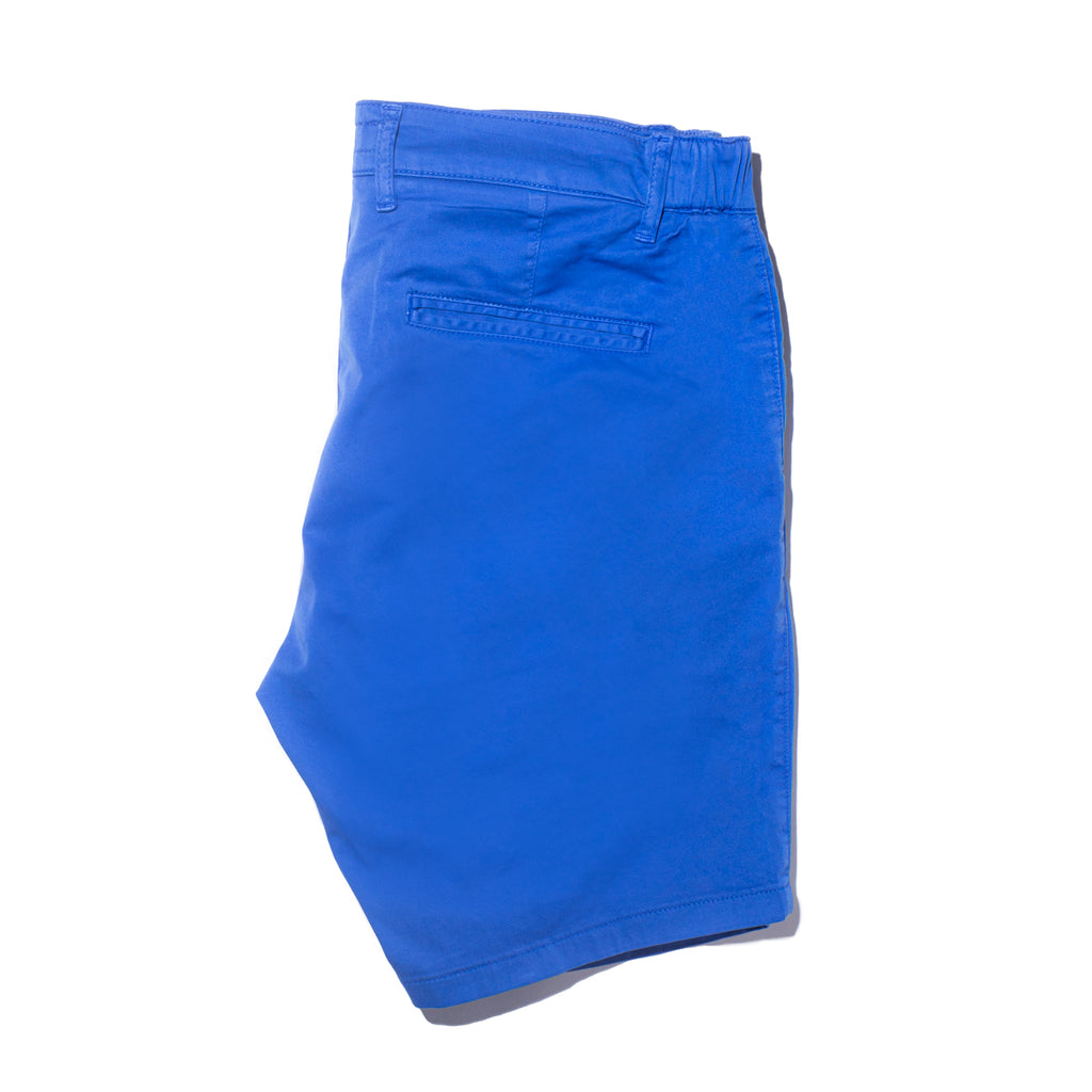 Chino Shorts w/ Drawstring Waist - Blue Chino Shorts Eight-X   