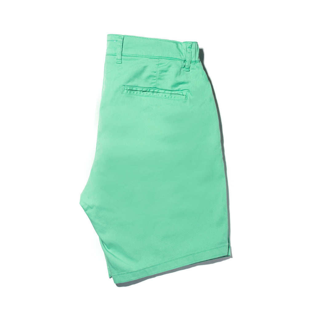 Chino Shorts w/ Drawstring Waist - Mint Green Chino Shorts Eight-X   