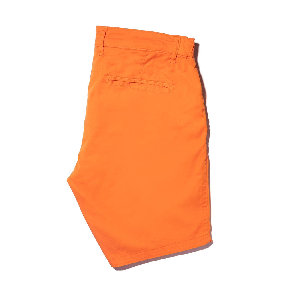 Chino Shorts w/ Drawstring Waist - Orange Shorts Eight-X   