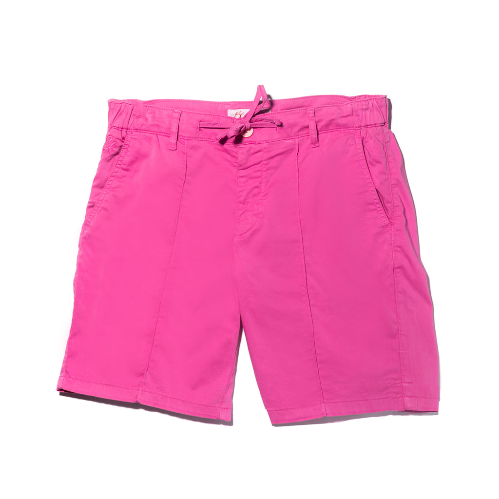 Chino Shorts w/ Drawstring Waist - Pink Chino Shorts Eight-X   