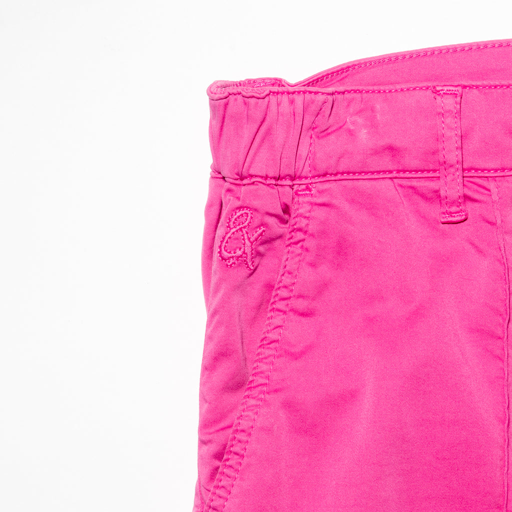 Chino Shorts w/ Drawstring Waist - Pink Chino Shorts Eight-X   