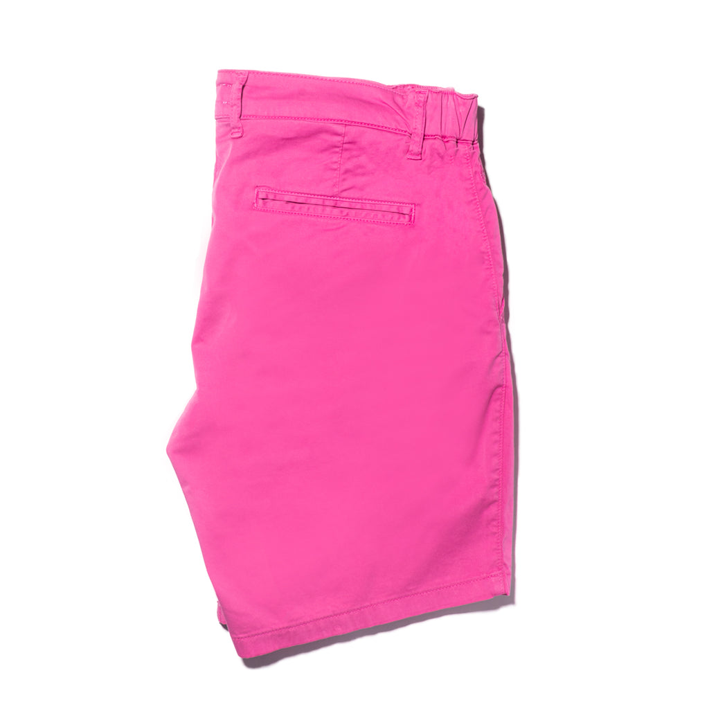 Chino Shorts w/ Drawstring Waist - Pink Chino Shorts Eight-X   