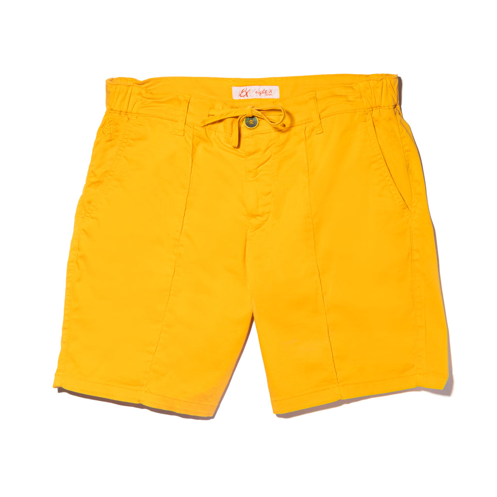 Chino Shorts w/ Drawstring Waist - Yellow Shorts Eight-X YELLOW 29 