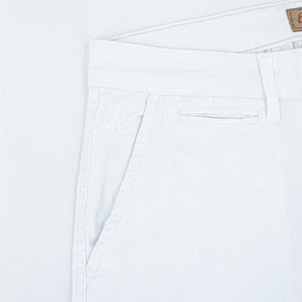 The Carlo Jacquard Shorts - White Shorts Eight-X   