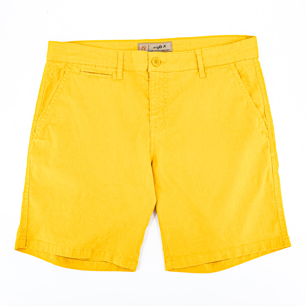 The Carlo Jacquard Shorts - Yellow Shorts Eight-X YELLOW 29 