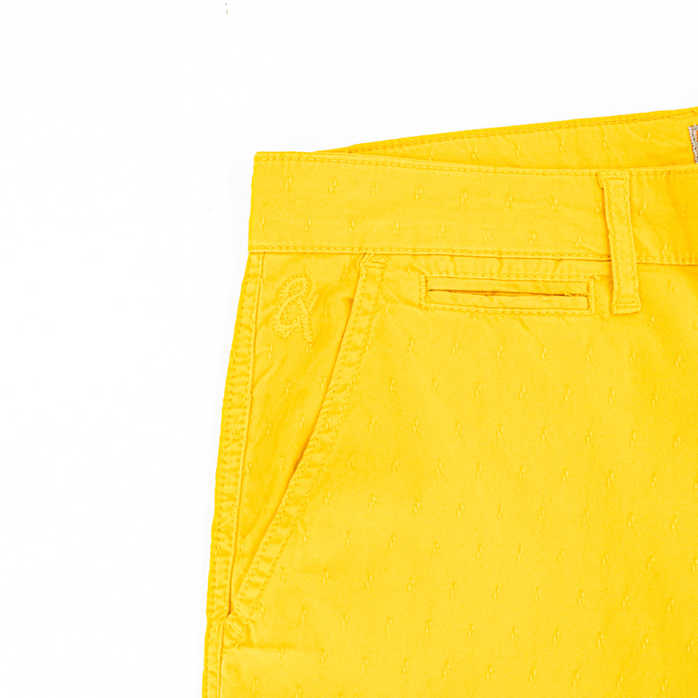 The Carlo Jacquard Shorts - Yellow Shorts Eight-X   