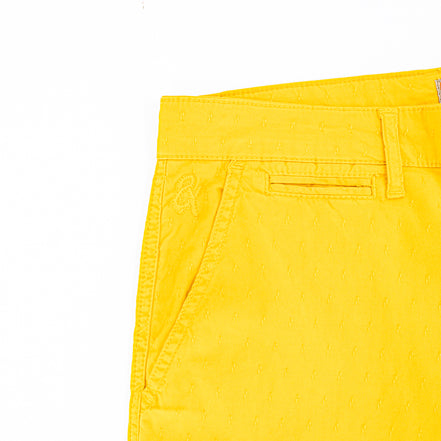The Carlo Jacquard Shorts - Yellow Shorts Eight-X   