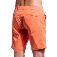 The Carlo Jacquard Shorts - Orange Shorts Eight-X   