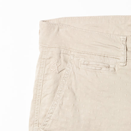The Bruno Jacquard Shorts - Staple Beige Shorts Eight-X   