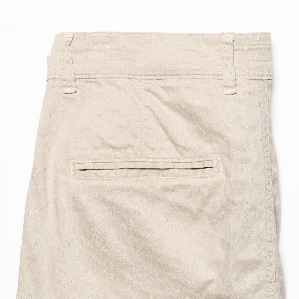 The Bruno Jacquard Shorts - Staple Beige Chino Shorts Eight-X   