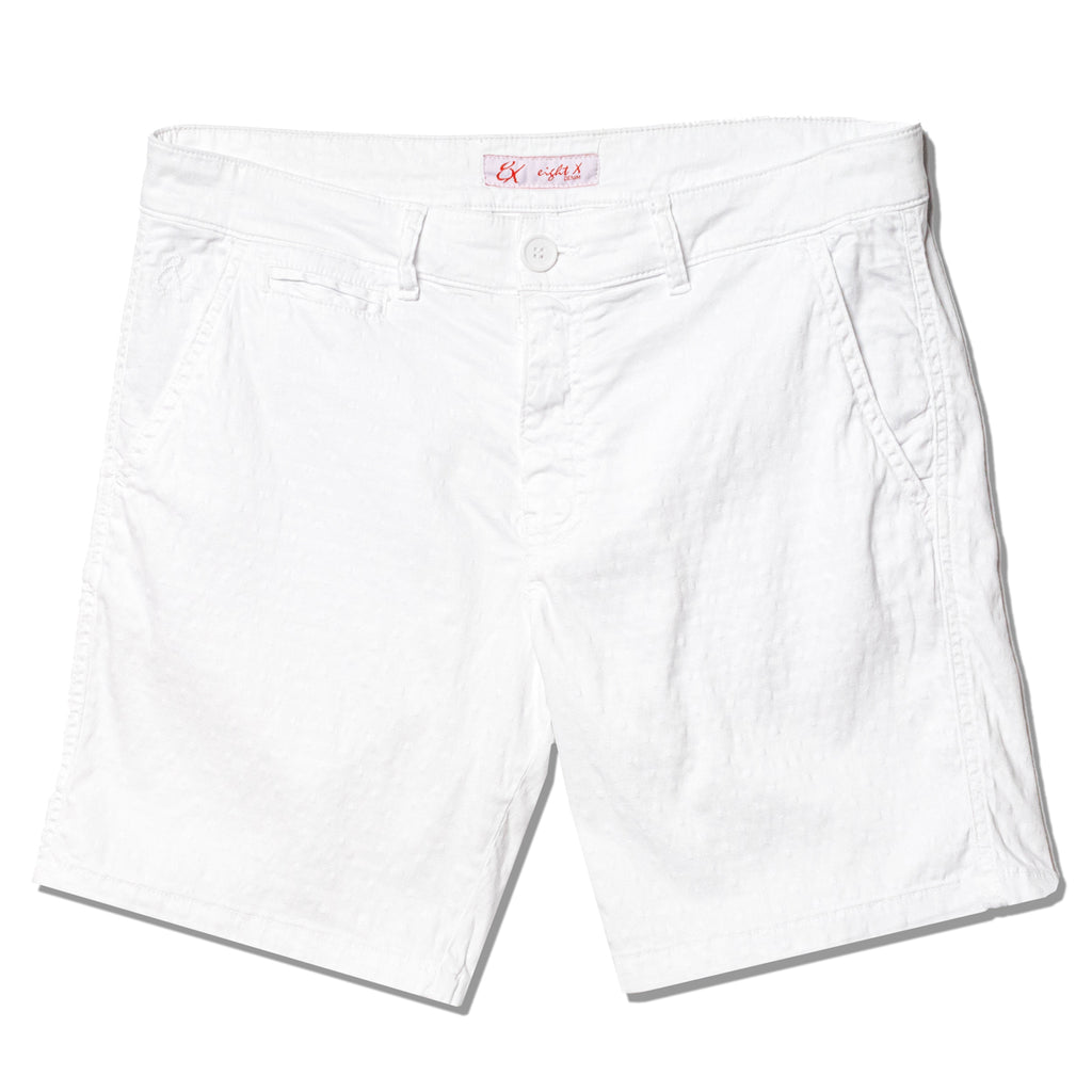 The Bruno Jacquard Shorts - White Shorts Eight-X WHITE 29 