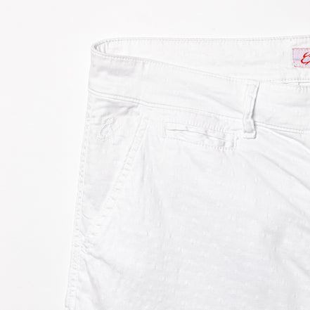The Bruno Jacquard Shorts - White Shorts Eight-X   