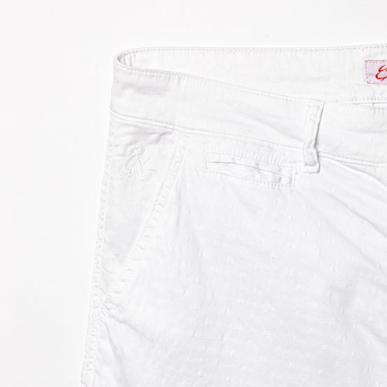 The Bruno Jacquard Shorts - White Shorts Eight-X   