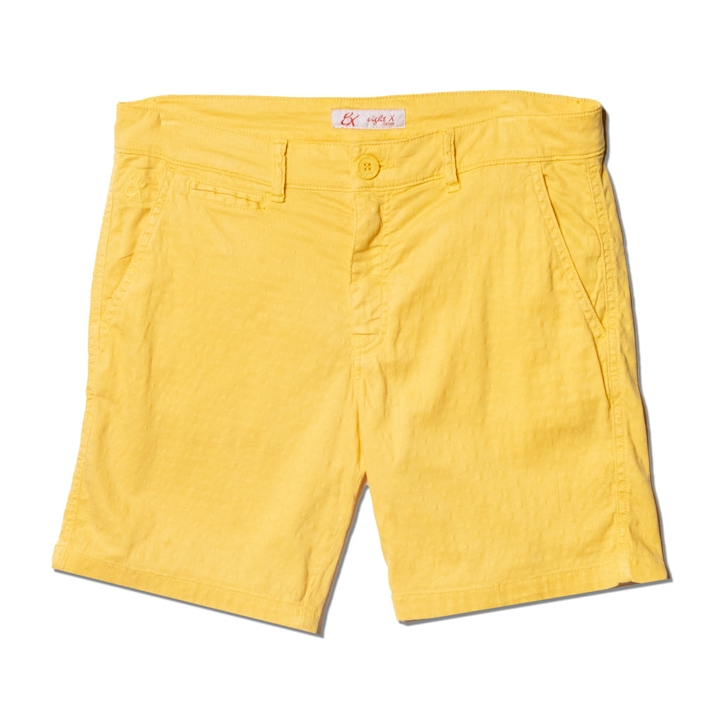 The Bruno Jacquard Shorts - Yellow Shorts Eight-X YELLOW 29 